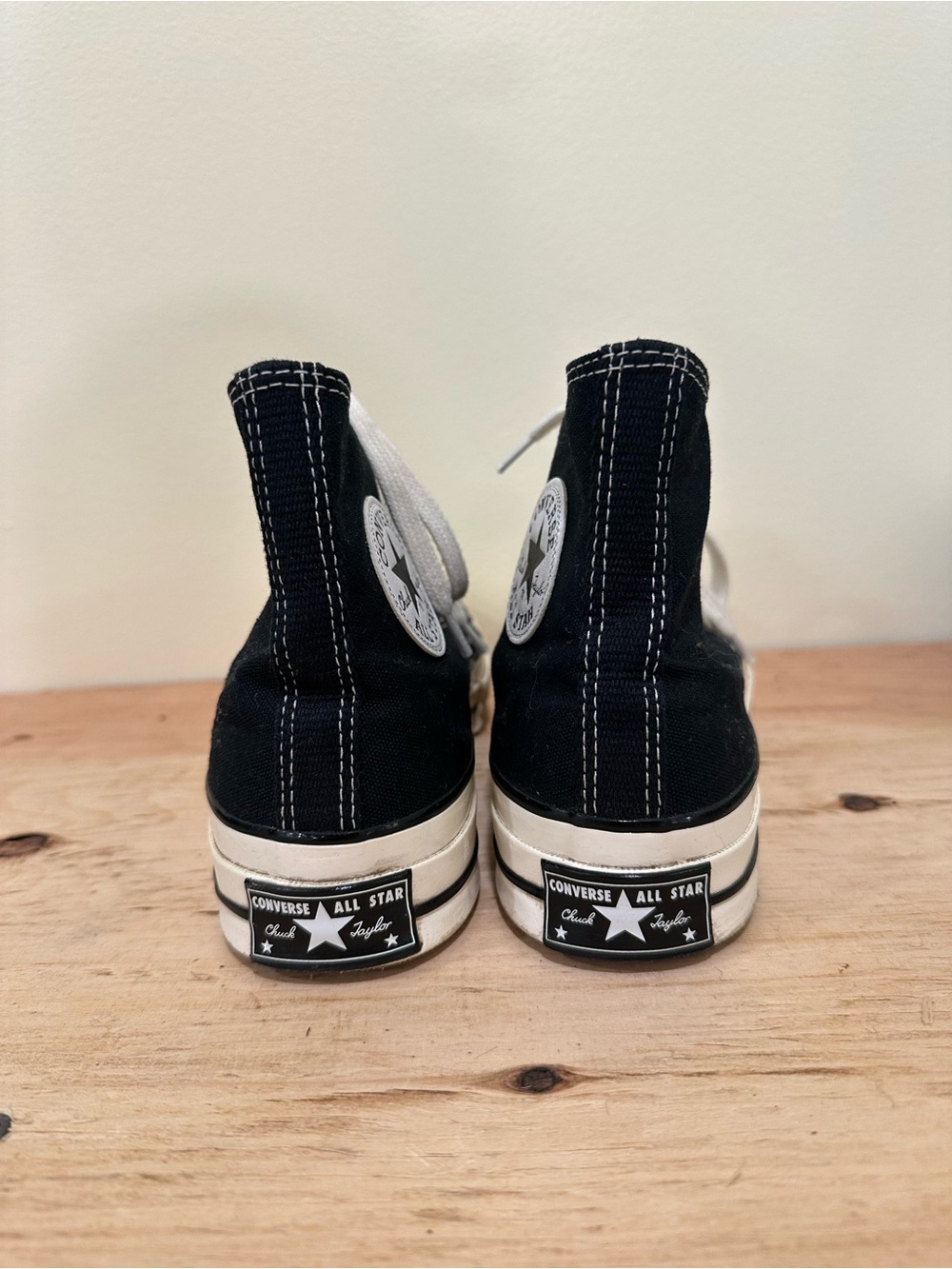 Converse Chuck 70 Black Lace Up Unisex Hightop Sneakers Mens 7 Ladies 9 - Picture 8 of 11